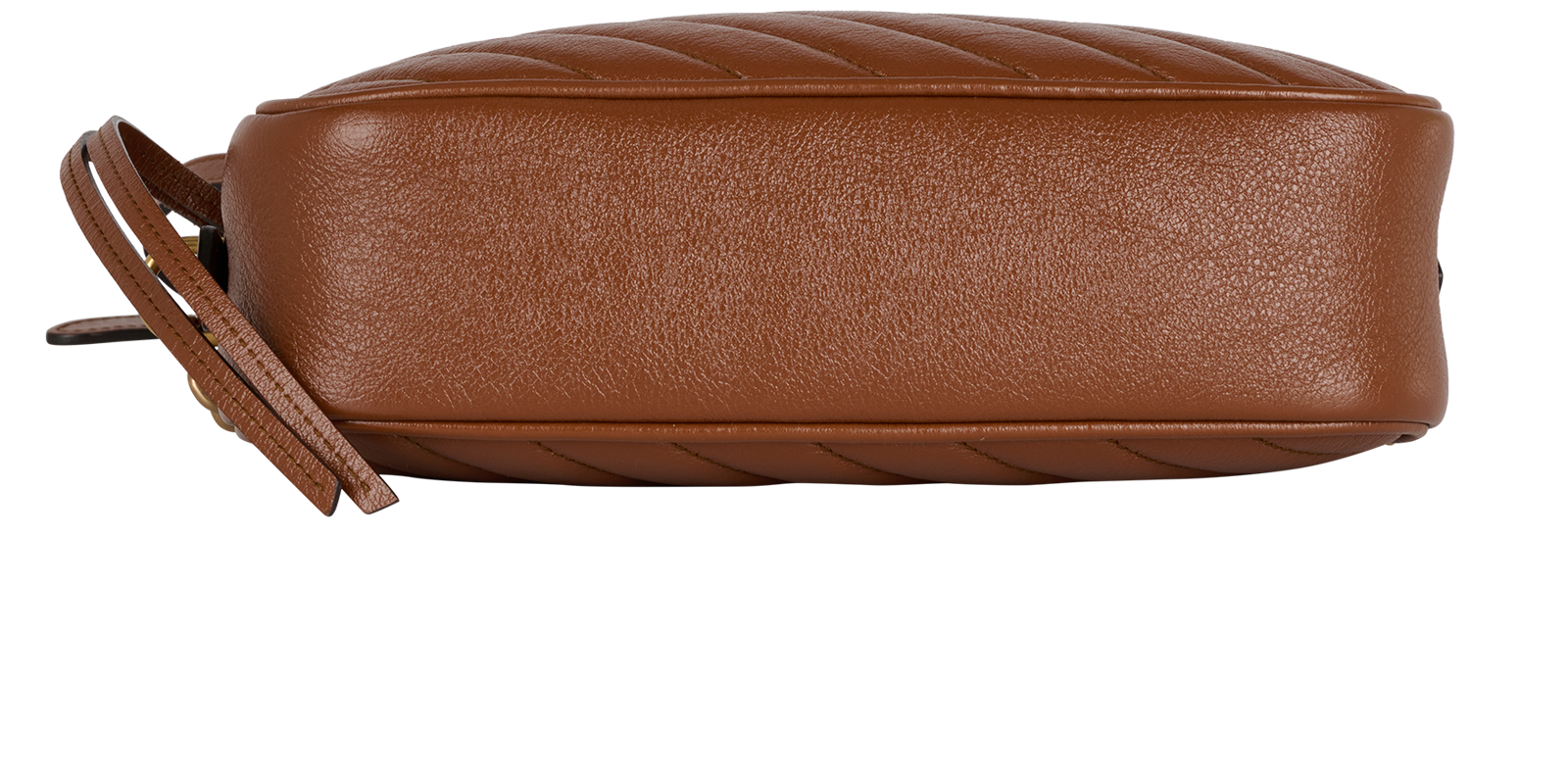 Small GG Marmont Matelasse Camera Bag, &pound;795, Handbags, Brown, Leather, Top view